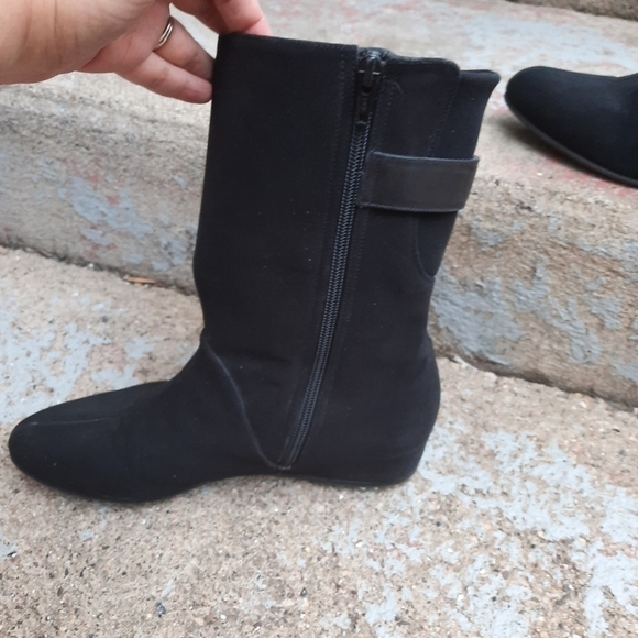 Stuart Weitzman Downpour Wedge Waterproof Boots size 8.5 - Picture 3 of 5